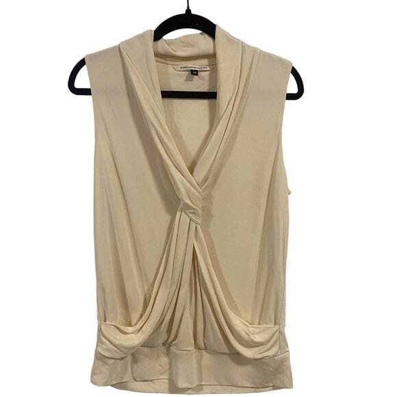 Diane von Furstenberg Baker Top‎ Cream Size 10 - Picture 1 of 8